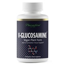 Paradise Yrtit V-Glukosamiini Supplement, Kudos & Joint Health, Super Potent, Ultra Pure, Vegan, Non GMO, Gluteeniton, 120 Kasvissyöjän kapselit
