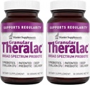 Master Supplements Granular Theralac - 1.05 oz, pakkaus 2 - Multi-Strain Probiotic Powder for Optimal Gut Health - Great for Kids - Vegan, Gluteeniton - 80 Yhteensä tarjoilut