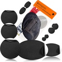 aZengear Repair Patches - vedenpitävä, Self-Adhesive, Kyynel-Heat-Resistant Polyester Fabric korjata alas takki, Puffer, Lumipuku, Kenkä, Teltta, PVC, Vaatteet, Verhoilu (musta)