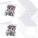 Pill Pouch Bags Zippered Pill Pouch Reusable Pill Baggies Clear Plastic Pill Bags Self Sealing Travel Medicine Organizer Storage with Slide Lock for Cod Liver Oil, Pills and Small Items (36 Pices)