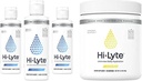 Hi-Lyte Electrolyte Powder, Daily Hydration Supplement Drink Mix, 90 Tarjoilut Valoa virkistävä Maku (Sitruunaa)
