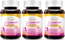 Lovita High Potent B-vitamiinikompleksi naisille, ajastettu julkaisu, kaikki B-vitamiinit rautaa, C-vitamiinia, karpaloa, Pine Bark, Vihreä teetä energia, 30 kasvisruokaa tabletteja (paketti 3)