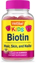 WellYeah Biotin Gummies lapsille 5000 mcg - Tukee hiusten kasvua, ihon terveyttä ja kynnet - Natural Sourced Flavors - GMO vapaa, Gluteeniton - Gummy pojille ja tytöille - 60 Count
