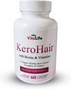 KeroHair Complete täydentää vitamiineja ja Biotiini I 60 kapselia vahva ja terve hiusten kasvua - ehkäisee hiustenlähtöä Hyväksytty* Rikastettu extra Biotiini ja B-vitamiini