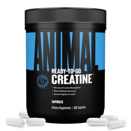 Eläinten Micronized Creatiini Monohydraatti kapselit - 300 kapselia, 2500 mg per tarjoilu tukemaan lihasten kasvua, kestävyyttä, ATP tuotanto, kognitiivinen toiminto, vahvuus, toipuminen, ja viivästyminen lihasten väsymys