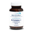 MethylPro B-Complex + L-Metyylifolaatti 10 mg - Methylated B-vitamiini Complex for Women and Methyl Man, Cellular Energy Support with Folate, Niacin and Biotin, VIT B täydennysosa - 30 Vegaanikapselia