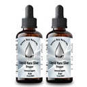 Nestemäinen Nano Silver ... Enemmän imeytyvää kuin kolloidinen hopea... 10ppm... Twin Pack... 1oz Dropper