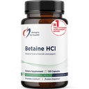 Designs for Health Betaine HCl with Pepsin - 750 mg Betaine Hydrochlorothiade + Protein Dgestive Enzyme - non-GMO- täydentää tukea digestiivinen toiminta (120 kapselia)