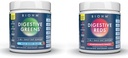 BIOHM Essential Bundle, Dgestive Reds and Greens, Superfood Powder, Antioksidantit, Vitamiinit, Probiootit, Ruoansulatusterveys miesten ja naisten, Digestio täydentää Enzymes, 30 Tarjoilut Each