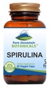 Puhdas Mountain kasvitieteelliset Spirulina kapselit - 90 Kosher Vegan Caps - Nyt 450 mg Organic Spirulina Powder - luonnon Superfood täydennysosa
