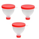 gofidin 3PCS 200ML Portable Protein Powder Funnel Portable Fill Funnel Gym kumppani vesipullo Kunto Protein Shaker pullo Nutrition säilytysastia