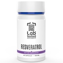 Trans-Resveratrol - 60 500mg kapselit - 3rd Party COA edellyttäen jokaisen erän# - Pure Resveratrol - Ei täyteaineita