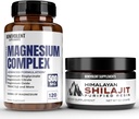 Magnesium Complex 5 Best Forms & Himalayan Shilajit Resin - 4 kuukauden toimitus 500 mg Magnesium Glycinate, oksidi, taurate, kelaatti, magnesiumsitraaatti - 85+ Energiaan tarkoitetut trace-mineraalit