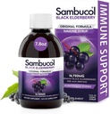 Sambuco Black Elderberry Syrup - Sambucus Elderberry Syrup aikuisille Immuunituki, Elderberry Liquid, Elderberry Extract, Gluteeniton - 7,8 Fl Oz