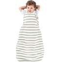 Ecolino Organic Cotton Baby Sack - 2-Way Zipper Baby pukeutuva Blanket - Toddler Sängyssä - 18-36 kuukautta - Silver