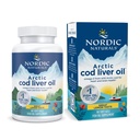 Nordic Naturals Arctic Cod Liver Oil, Lemon - 90 Soft Gels - 750 mg Total Omega-3s with EPA & DHA - Heart & Brain Health, Terve Immuniteetti, yleinen hyvinvointi - ei GMO - 30 Servings