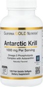 California Gold Nutrition Antarktis Krill Oil, Omega-3 Fospholipids luonnollisesti esiintyy Astaksantiini, Natural Mansikka & Sitruuna maku, Non GMO, 1000 mg, 120 Kala Liivate Softgels