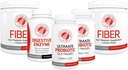 Hopea Fern Brand 60 Day Ruoansulatuskanavan Reboot Kit - Gut Health Huolto & Support - Probiootti, kuitu & Dgestive Enzymes