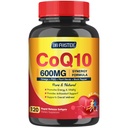 CoQ10 600 mg Softgels CoQ10 Supplement - CQ10 Coenzyme-Q10, Omega 3 & PQQ & E-vitamiini, CoQ10 400 mg Softgels, 60 tarjoilua