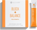 NeoraFit - Block+Balance Pre- ja Probioottijauhe - Päivittäinen käyttö, himotuki, C-vitamiinin ja B-vitamiinin sekoitus, kätevä kiinnityspakkaus - 30