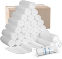 Treela 100 Rolls Sisustushihna, 4 x 5 Yards, Elastic Bandages Yksilöllinen pakkaus Steriili Non latex Ensiaputyynyt Lääkinnällinen hengitettävä Sisustus Roll Wrap turvallisuus Haavanhoito ja tarvikkeet