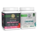 Sunwarrior Pre-Workout Powder Plant-Based & Vegan 30 Tarjoilut, vesimeloni & Creatiini Monohydraatti Powder ...