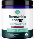 Ora Organic Pre workout Powder for Men and women Berry Beet Flavor- Vegan Certified Organic, Soy-Free, Dairy-free, Gluteeniton-Jitter-free Energy Boost for Women & Men, 20 Tarjoukset
