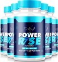 (5 Pack) Power Rise for Men, Virallinen PowerRise for Men pillereitä, Kaikki Natural Mies tuki Peak Performance ja yleistä terveyttä, Premium Power Riser En Capsulas Pastillas Review (300 kapselia)