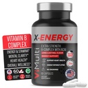 X-Energy Extra Strength B Complex, jossa on kofeiinia ja B12-vitamiinia.