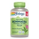 SOLARAY Echinacea C-vitamiini & Sinkki 850 mg Plus Bioflavonoidit, Echinacea-kapselit terveelle immuunituelle, vegaanille, laboratoriolle vahvistettu, 60 päivän raha-takaisin takuu, 90 tarjoilua, 180 VegCaps