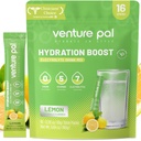 Venture Pal Sugar Free Electrolyte Powder Packets - Liquid Daily IV Drink Mix for Rapid Hydration & Party Recovery 