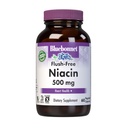 Bluebonnet Nutrition Flush- Free Niacin 500 mg, ravitsemukseen tarkoitetut kardiovaskulaariset tukiaineet*, soijattomat, gluteeniton, ei-GMO:t, Kosher Certified, Dairy-free, Vegan, 60 Vihanneskapselit, 60 tarjoilua