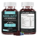 Shilajit for Man, Woman & Kid.Hilayan Gold Shilajit Gummies.1000mg Shilajit,200mg Ashwagandha,200mg Chaga,100mg Ginseng,100mg Saw Palmatto,60mg Musta siemenöljy