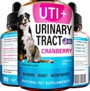 Cat & Dog UTI hoito - UTI Lääketiede ja virtsatieinfektio Hoito lemmikkieläimet - Munuaisten tuki - Virtsarakon valvonta koirille inkontinenssi - Cat UTI Remedy - Karpalo täydentää - US Made - 2fl.oz