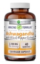 Hämmästyttävä Formula Ashwagandha Root with Black Pepper Extract Supplement 