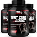 Force Factor Test X180 Boost, Testosteroni Booster ja Energy Supplement for Miehet, Boost Energy, Lisätä kestävyyttä ja parantaa elinvoimaa, D-asparttihappoa ja Sarvikuonoa, 120 Count (Pack of 3)