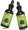 Go Nutrientit Nestemäinen D3-vitamiini K2 (MK-7) Drops 1oz & Selenium 200 mcg Supplement 1.0 oz