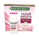 Nature's Bounty Hair Growth Supplement, 1 per päivä, kliinisesti osoitettu tukemaan Thicker, Fuller Hair, Biotin, Silicon & Arginine, 90 kapselia