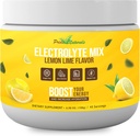 Elektrolyyttijauhe - Virkistävä harjoitus Recovery Elektrolyytit, sokeriton, gluteeniton ja vegaaninen, puhdas Keto & Paleo Hydraation Juoma, Immuuni Boosting Vitamiinit (198 grammaa, sitruunalimetti)