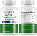 120 kreivin NAD Plus- täydennysosa, liposomaalinen nikotinamidi Ribosidikapselit 900MG Resveratrol & Quercetinin kanssa, korkea puhtaus Nikotinamidi anti- ikää, solun genotyyppiä/ energiaa/ immuuni Booster