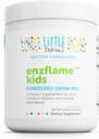 Little DaVinci Enzflame Kids - Powder Drink Mix täydennysosa tukea lihasten ja nivelten mukavuus, liikkuvuus ja immuuni terveys* - Kalsiumin, natriumin, Entsyymit, DMG, ja enemmän - Orange Flavor - 30 tarjoilua