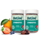 BeLive Synbiootit - Probiootti & Prebioottikuitu Gummies ... Suuri vahvuus inuliini (3g), ravintokuitulisä, lasten ja aikuisten digestiivinen tuki - mansikka, sitruuna, mustikkamaku ...