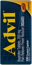 Advil Pain Reliever/Fever Reducer 200 mg Caplets - 100 Ct, 3 kpl pakkaus
