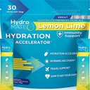 HydroMATE Elektrolyyttijauhe sitruunan lime Hydraation Packetit Matalasokeri 30