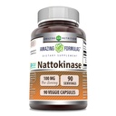 Amazing Formula Nattokinaasi Supplement ... 100 Mg (2000 FU Enzyme Pure Nattokinaasista) ... 90 Kasviskapselit...