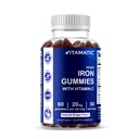 Vitamitic Iron Gummies Supplement for Women & Men - 20mg Serving - 60 Vegan Gummies - Suuri maistaminen Iron Gummy Vitamiinit C-vitamiini (60 Count (Pakkaus 1))