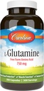 Carlson - L- glutamiini, vapaa Aminohappo, 750 mg, lihaskudostuotanto, 300 kapselia