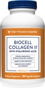 Vitamiini Shoppe Biocell Collagen II kanssa Hyaluronic Acid 1000mg - edistää terve iho, nivelet ja Cartilage - Tukee Hydraation & Elasticity - Daily Wellness (60 kasvikapselit)