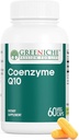 Greeniche Coenzyme Q10, 60 kapselia, korkea imeytyminen Coq10, vegaaninen, gluteeniton