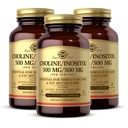 Solgar Koliini/inositoli 500 mg/500 mg, 100 Vihanneskapselit - Energiaaineenvaihdunta, maksan terveys, välttämätön aivojen ja hermojen toiminta - ei-GMO, Vegan, Gluteeniton, Dairy Free, Kosher - 50 tarjoilua